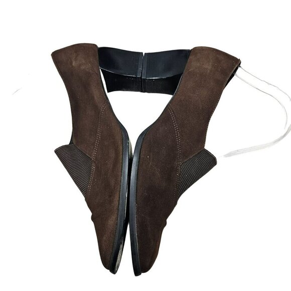 Magdesians California Women's Brown Suede Block Heel‎ Shoes 9.5 Neutral Workwear - Picture 8 of 15